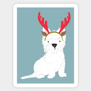 Christmas Westie Sticker